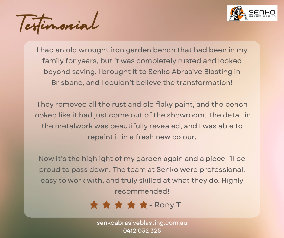 Testimonials | Senko Abrasive Blasting Brisbane